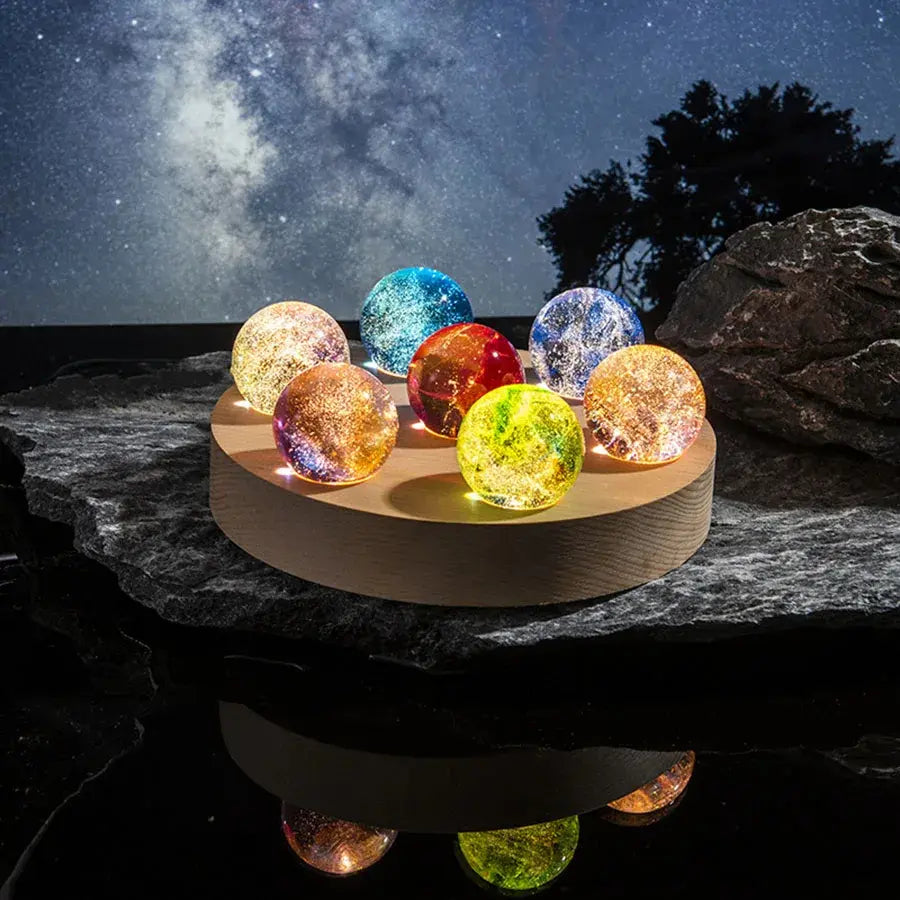 Galaxy Crystal Sphere Set