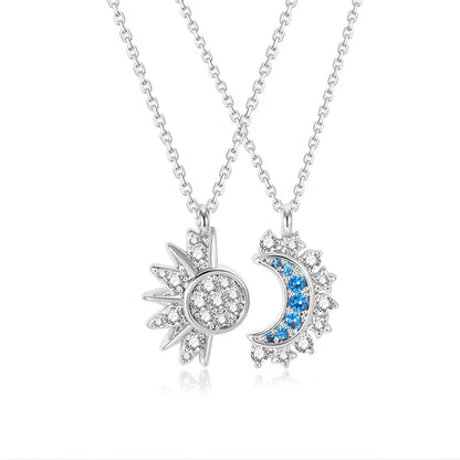 SUN AND MOON NECKLACE SET
