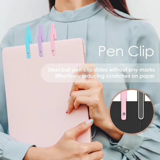 5 Pcs Gel Ink Pens, 0.7mm Medium Tip Black Ink Roller Ball Pens