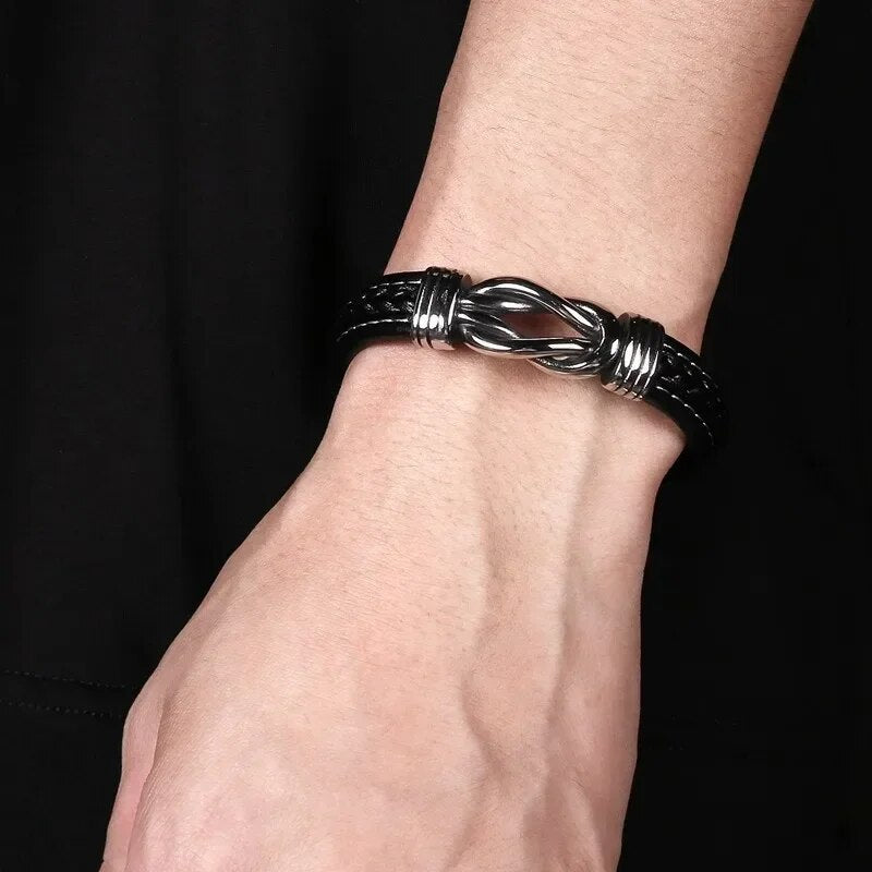 Gift for Dad- Infinity bracelet engraved with name