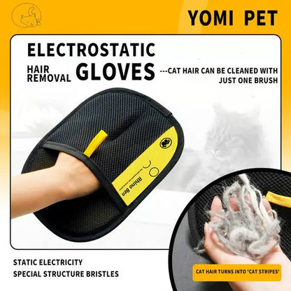 Pet hair remover Electrostatic gloves
