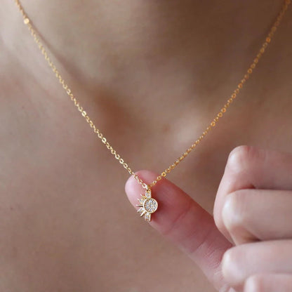 SUN AND MOON NECKLACE SET