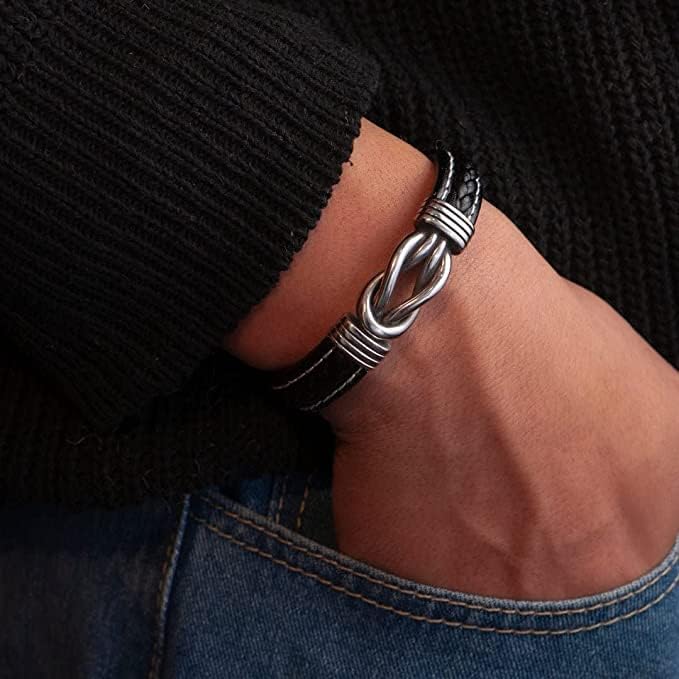 Gift for Dad- Infinity bracelet engraved with name