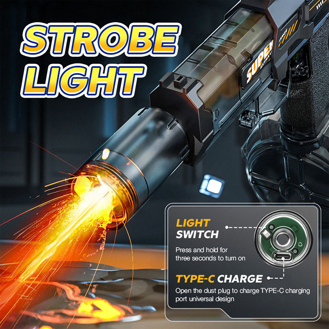 Electric Water Blaster with Flame Effect