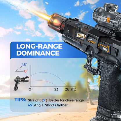 Electric Water Blaster with Flame Effect