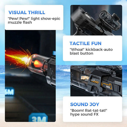 Electric Water Blaster with Flame Effect