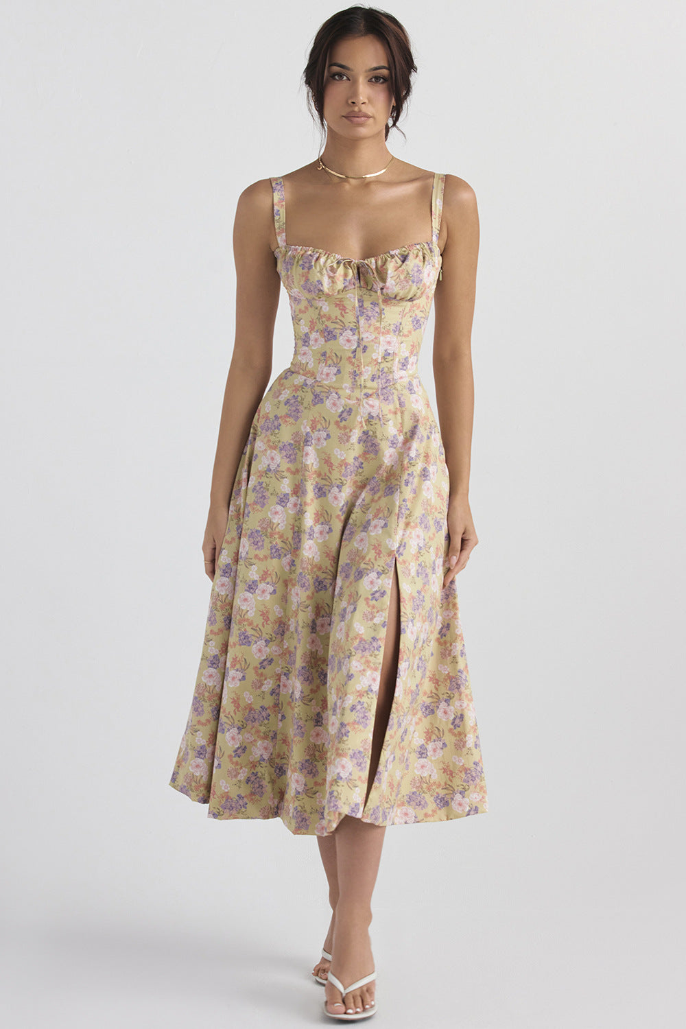Floral Frenzy Slip Dress