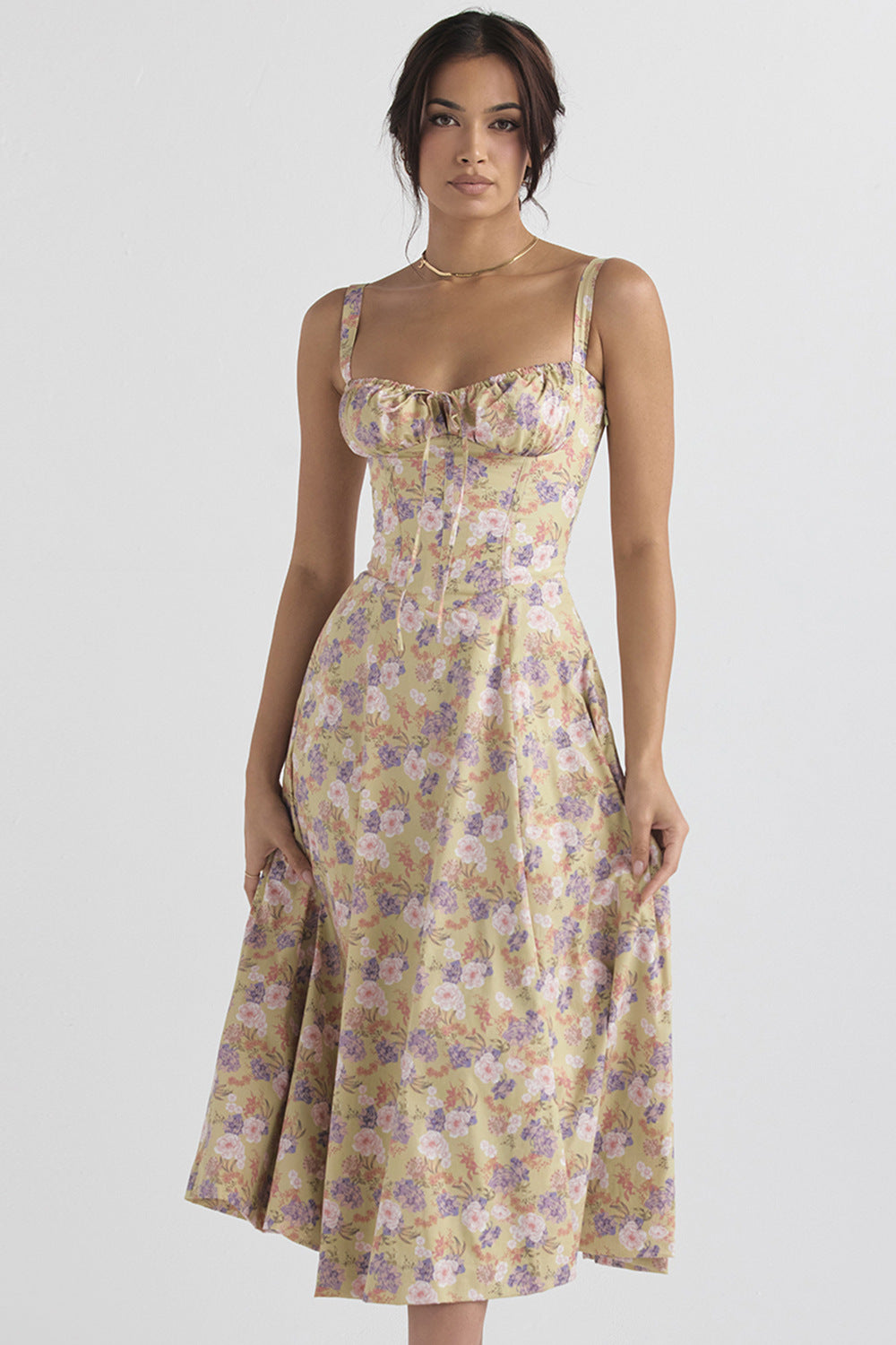 Floral Frenzy Slip Dress