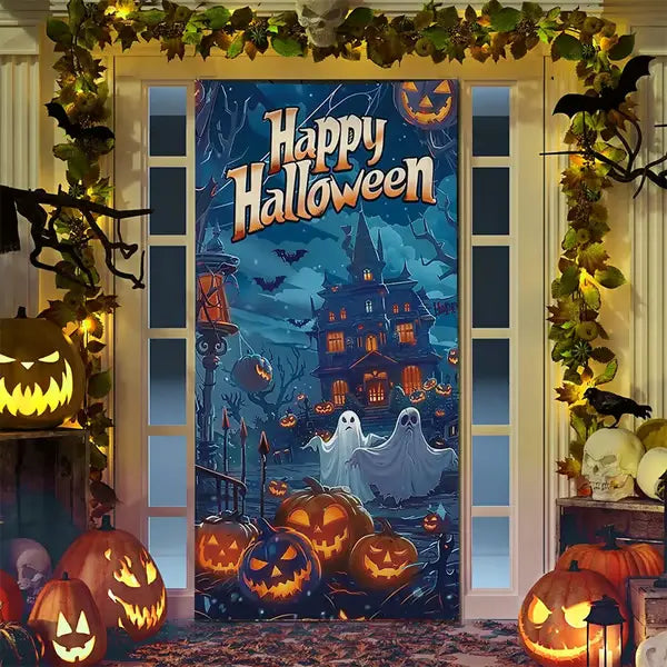 🌟2025 Christmas And Halloween Front Door Decoration
