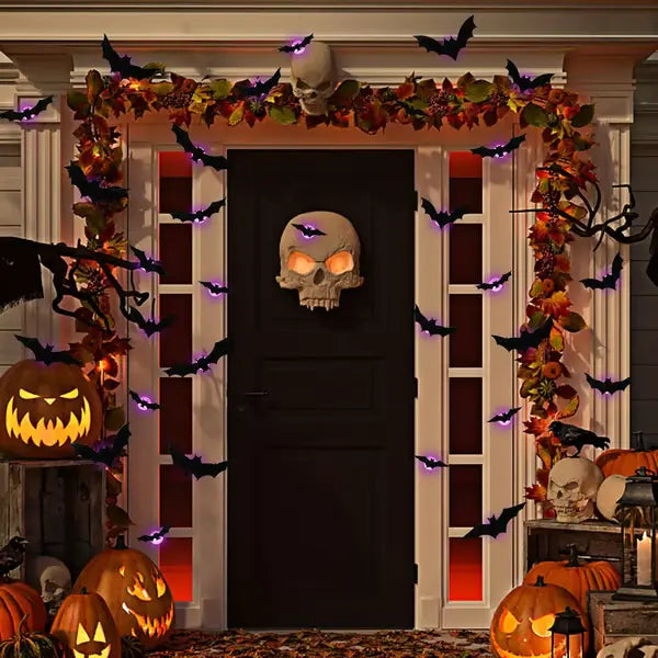 🎁🔥 3D Bat Light Design LED Decorations (contains three sizes: large, medium and small）