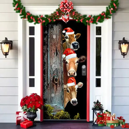 🌟2025 Christmas And Halloween Front Door Decoration