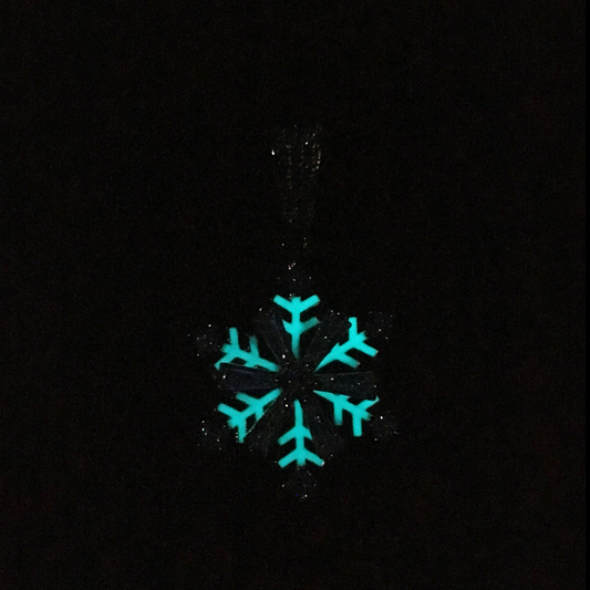 Luminous Spinning Snowflake Necklace