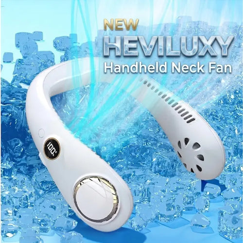 New HEVILUXY Handheld Neck Fan