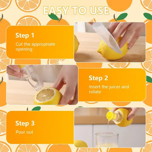 🍋 Lemon Mini Squeezer - Your Pocket-Sized Juice Powerhouse!