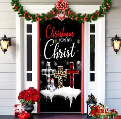 🌟2025 Christmas And Halloween Front Door Decoration