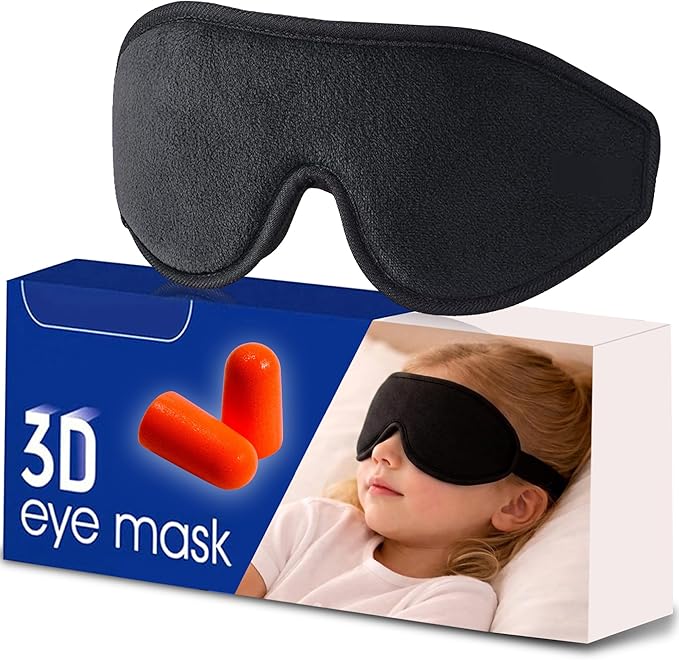 3D Kids Sleep Mask | Memory Foam Blackout Eye Cover – Astra Vena