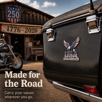 ★USA Faith, Family & Freedom★ Metal Emblem