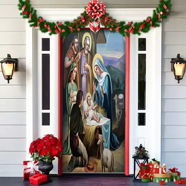 🌟2025 Christmas And Halloween Front Door Decoration