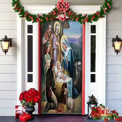 🌟2025 Christmas And Halloween Front Door Decoration