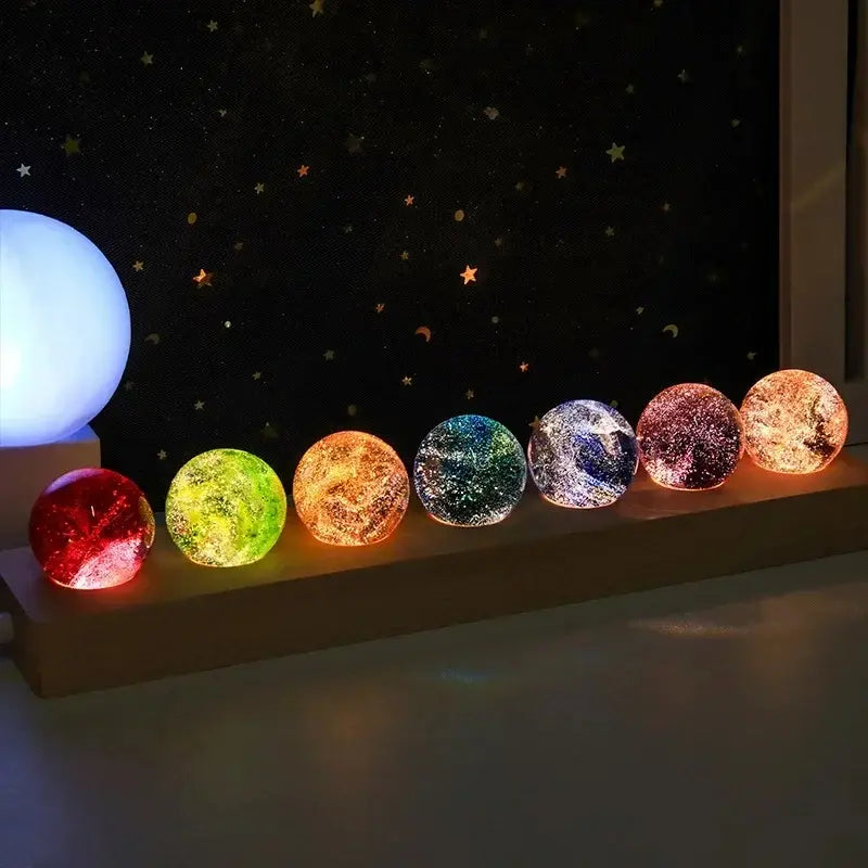 Galaxy Crystal Sphere Set
