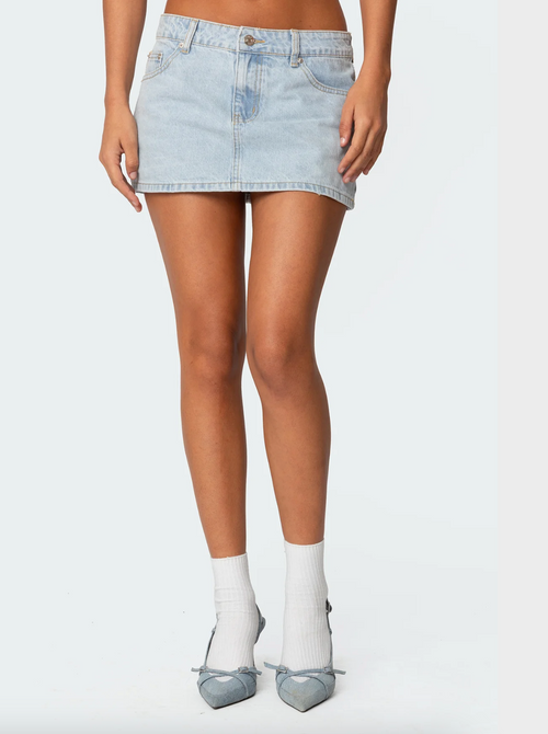 Denim Micro Skirt