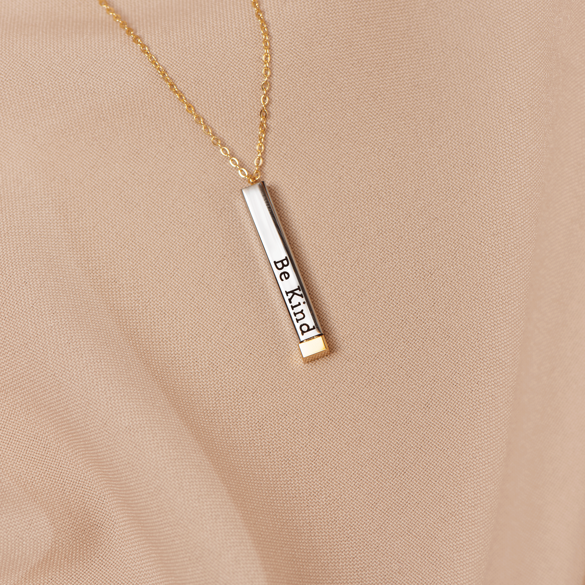 Be Kind🌸...of a bi✧ch - Hidden Message Necklace