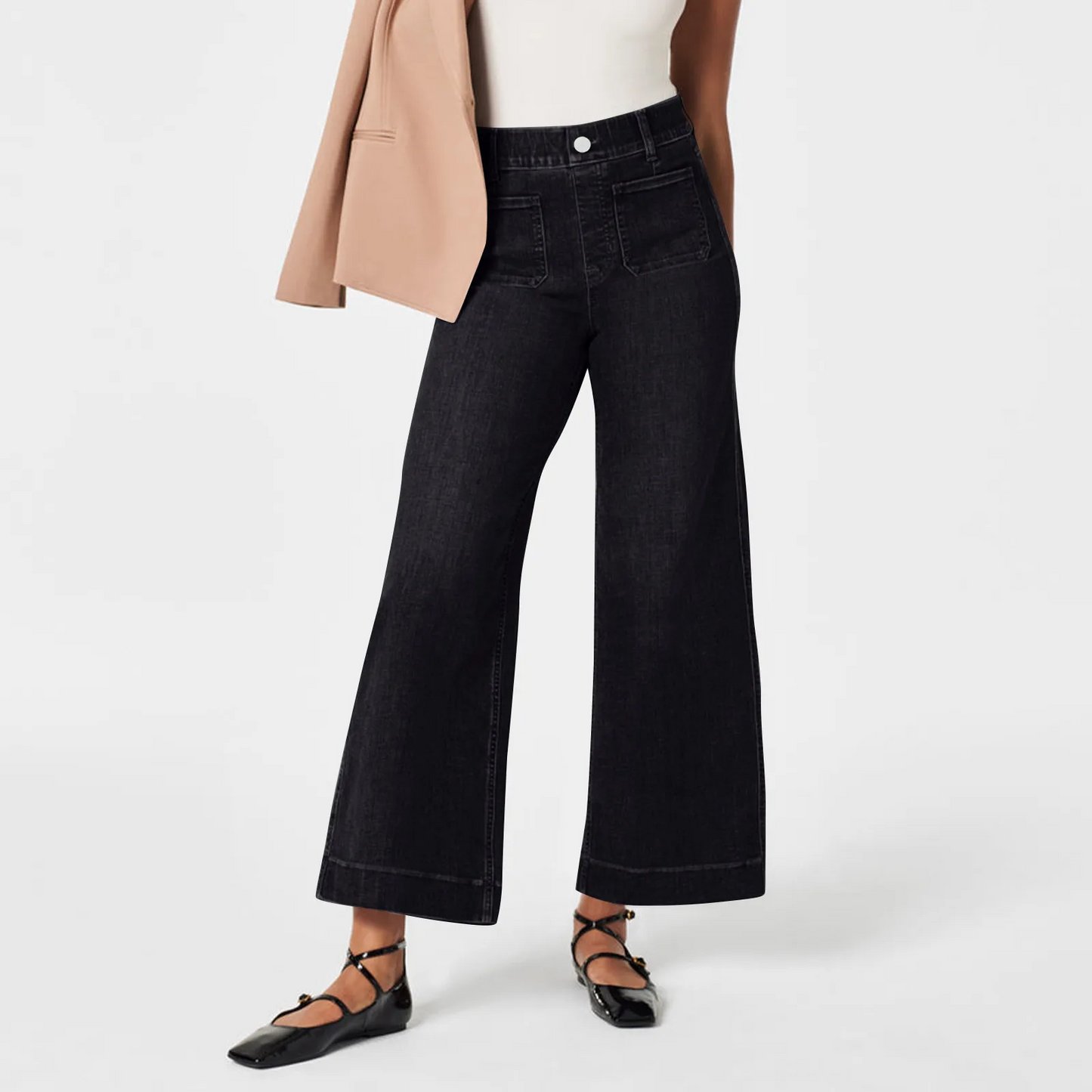 Shapewear Pants - Wide Leg Short Jeans 2025