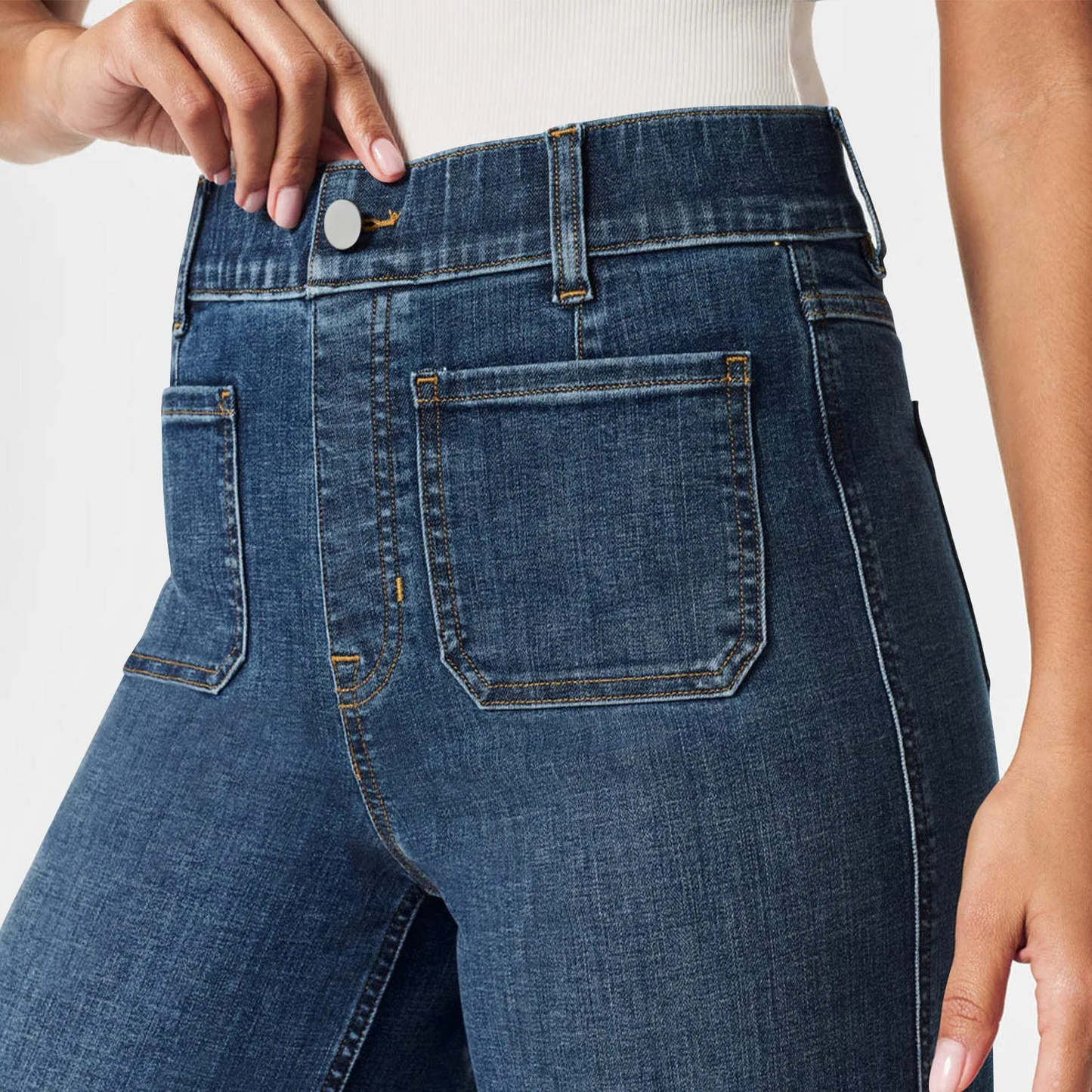 Shapewear Pants - Wide Leg Short Jeans 2025