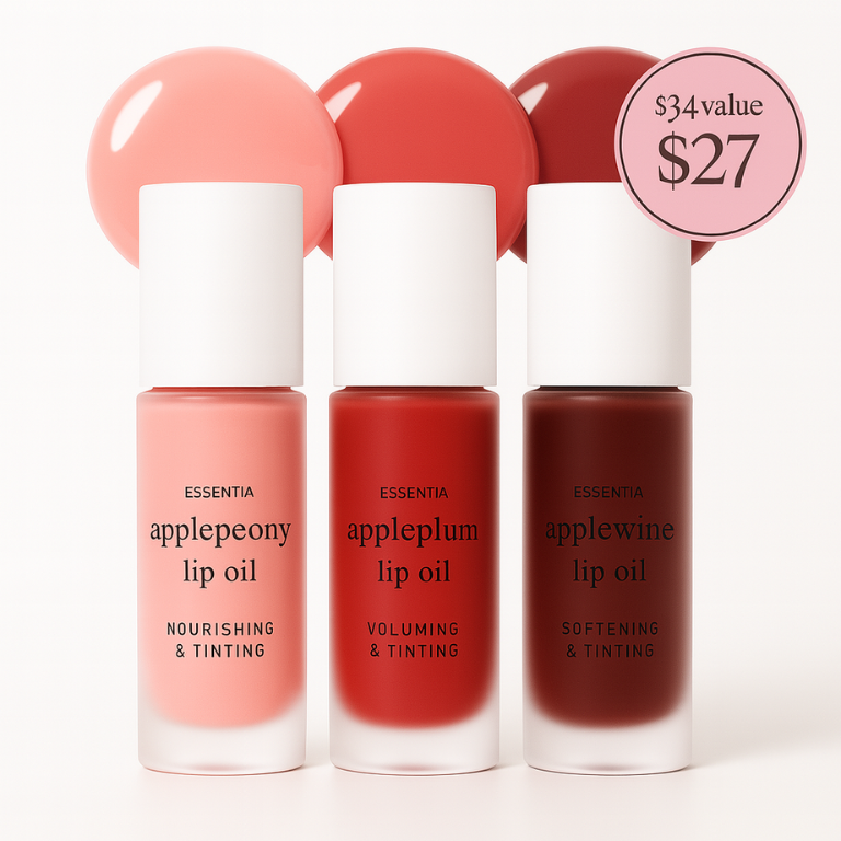 Essentia Korean Apple Lip Tint Stain Trio