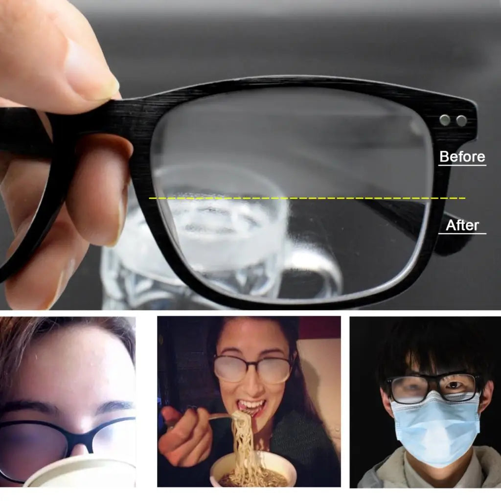 Nano Anti-Fog Wipe for Prescription Glasses
