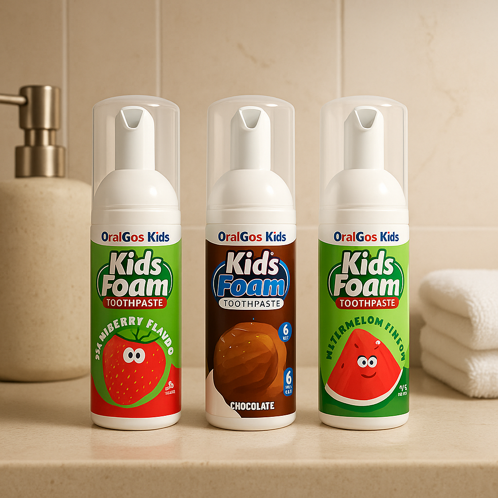 Kids Foam Toothpaste – Gentle Clean, Tasty Fun!
