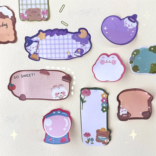 Cute Memo Pad Set – Bunnies, Bears & More