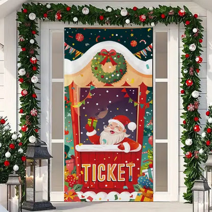 🌟2025 Christmas And Halloween Front Door Decoration