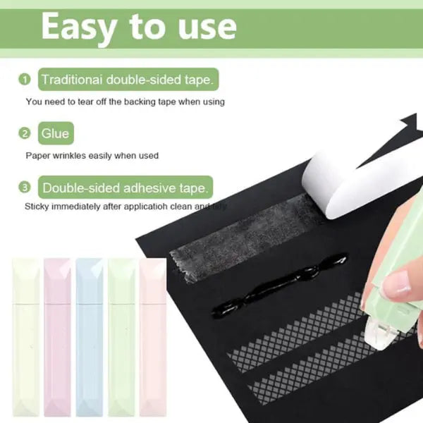 🌈 Double Sided Tape Roller for Paper Arts and Crafts 🌈
