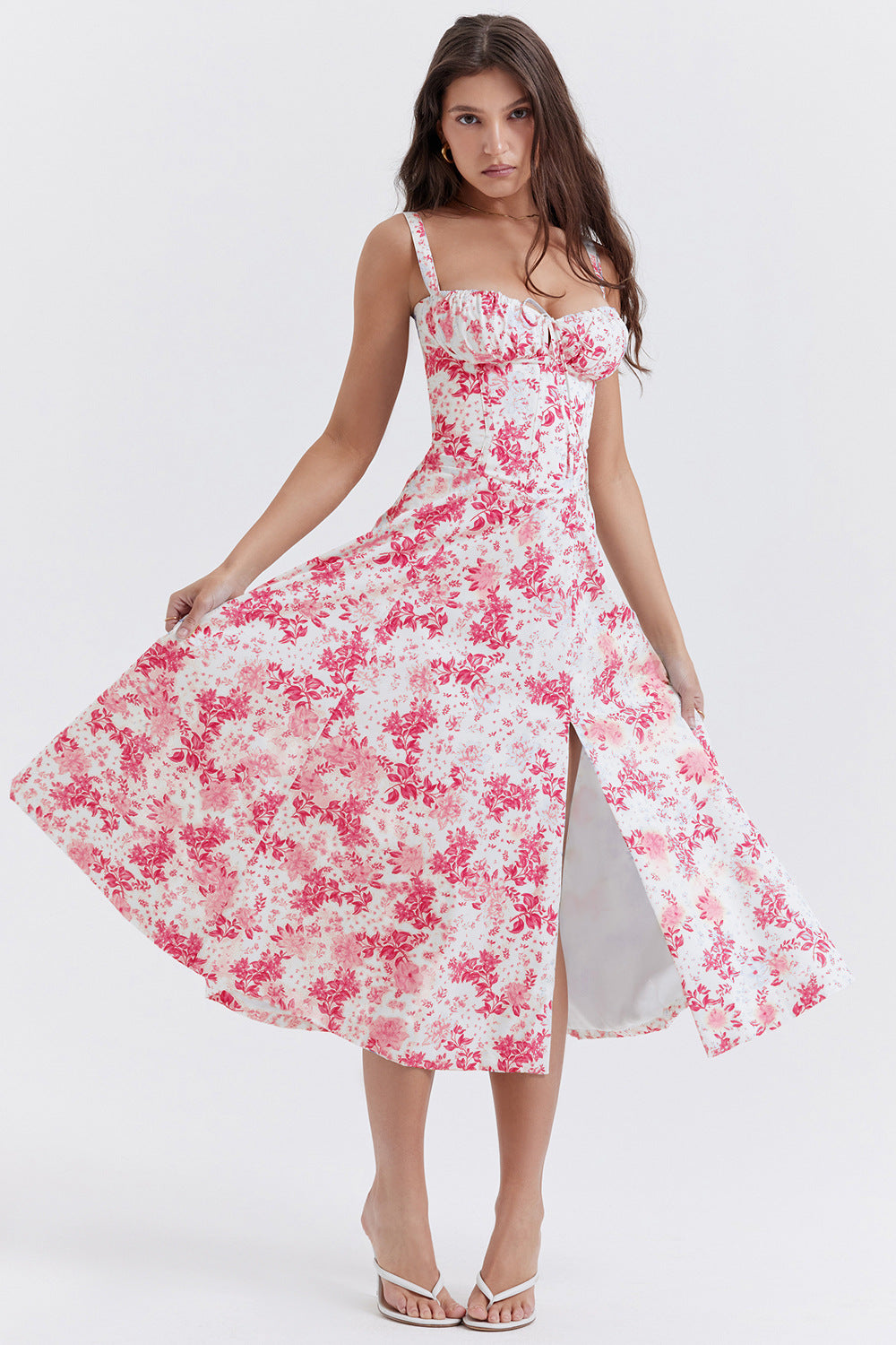 Floral Frenzy Slip Dress