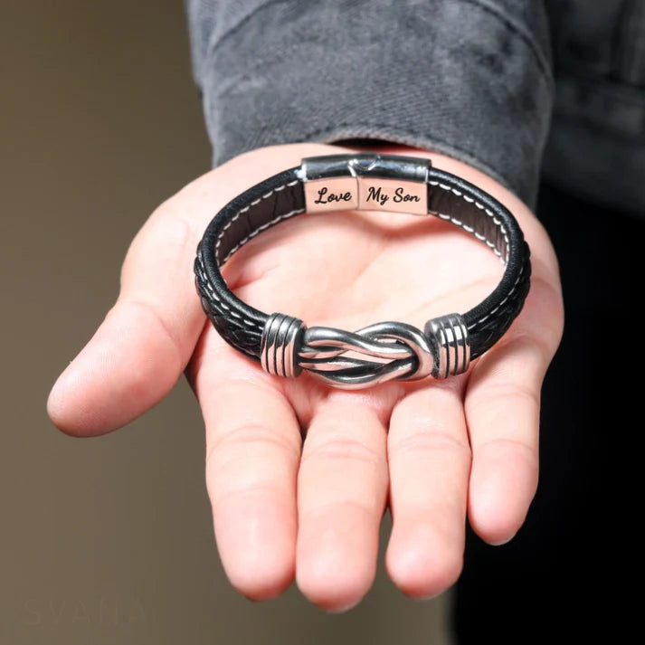 Gift for Dad- Infinity bracelet engraved with name