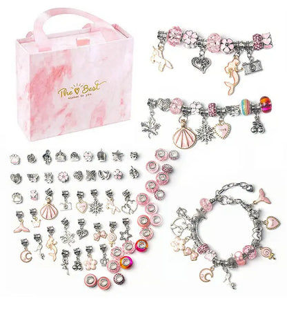 🎉Great gift -🎀Charm Bracelet Making Kit for Girls