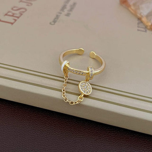 Bague Breloque Chaine