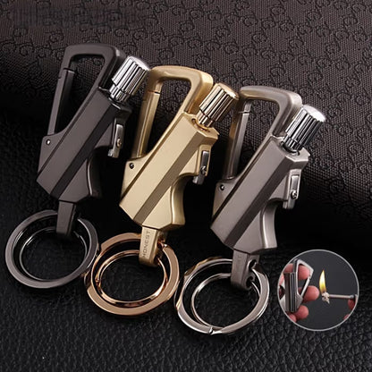 3-in-1 Permanent Match & Carabiner Keychain