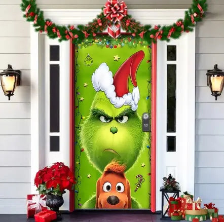 🌟2025 Christmas And Halloween Front Door Decoration